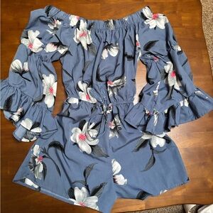 Floral Off-Shoulder Jumpsuit